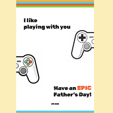 I Like Playing With You Gamer Father's Day eCard